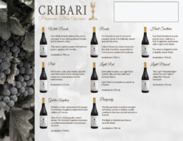 Cribari Altar Wines Sell Sheet